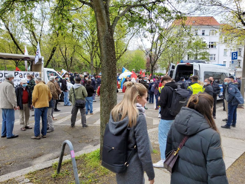 1. Mai in Berlin: Auch Demos gegen den ewigen Lockdown finden heute in der Hauptstadt statt....