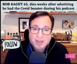 Actor Bob Saget dies unexpectedly weeks after admitting he had the Covid booster.He was talking about Adrenochrome....Pe...