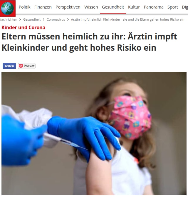 Ärztin impft heimlich Kleinkinder UNTER 5 Jahren OHNE Empfehlung der StikoEine Praxis in Brandenburg impft auch Kinder ...