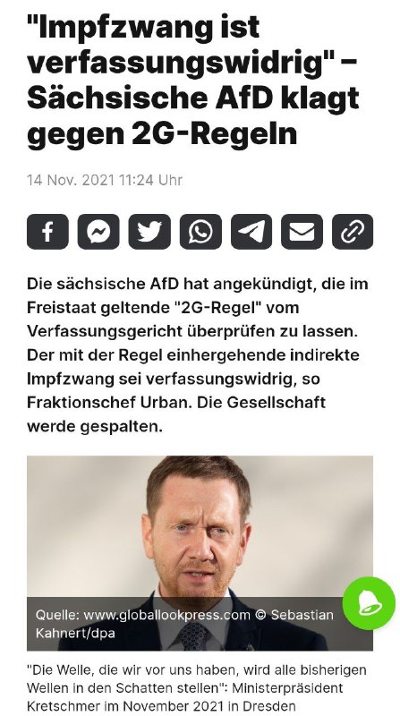 Die AfD-Fraktion im Sächsischen Landtag geht gerichtlich gegen die neue sogenannte Corona-Schutzverordnung vor. Die Abge...