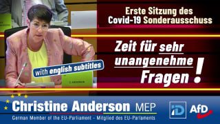 Die erste Rede vor dem neuen COVID-19 Untersuchungsausschuss im EU-Parlament von Christine AndersonAbonniere und teile d...