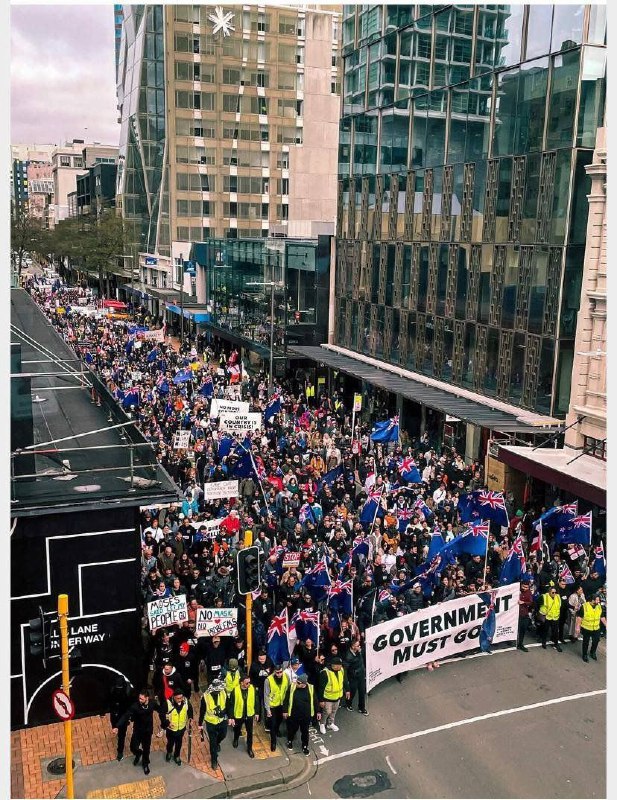 Die harten Maßnahmen der letzten Jahre fordern ihren Tribut: Proteste in Neuseeland: Tausende fordern Sturz der Regierun...