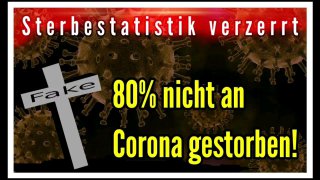 Die nächste Verschwörungstheorie bewahrheitet sich!„Corona bei 80 Prozent der offiziellen Covid-Toten wohl nicht Todesur...