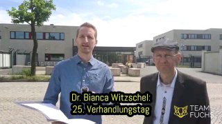 Dr. Bianca Witzschel: 25. Verhandlungstag Das Wichtigste:1. Patient (selbst Rechtsanwalt) bestätigt...