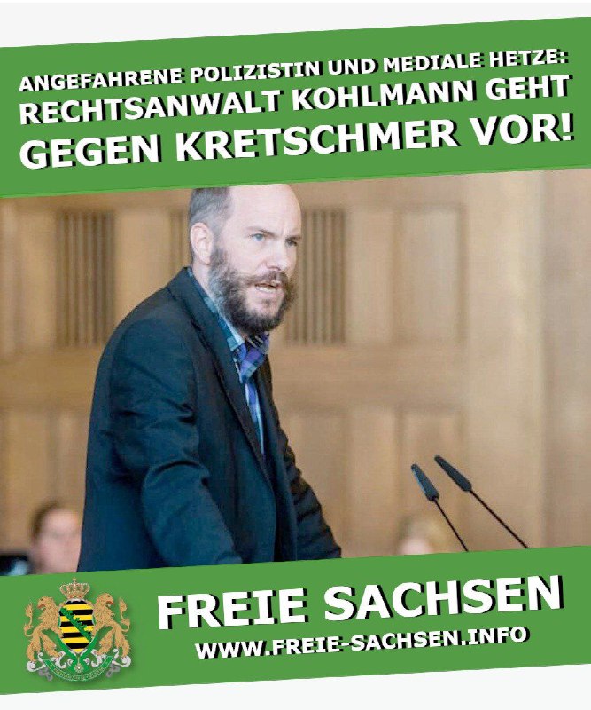 FREIE SACHSEN wehren sich juristisch gegen MP Kretschmer!Heute wurde durch den Chemnitzer Rechtsanwa...