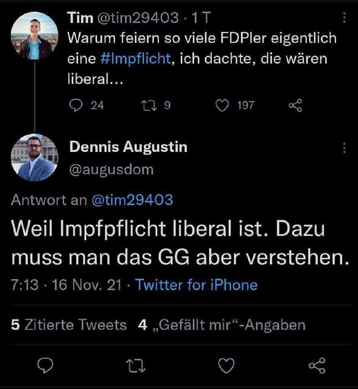 Gratulation an alle FDP-Wähler ...