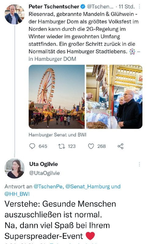Hamburgs Bürgermeister ist ein wahrhaft sympathischer Zeitgenosse ...
