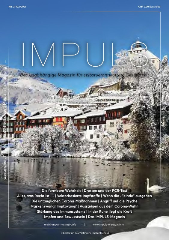 IMPULSDas unabhängige Magazin für die selbstverantwortete GesundheitImpfkritik + Naturheilkundehttps...