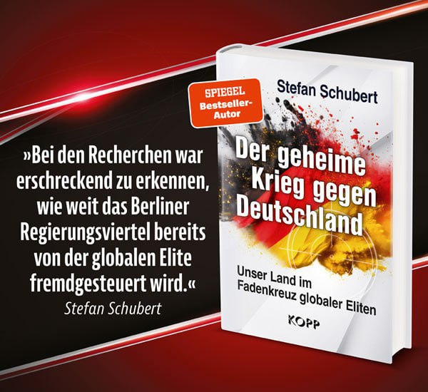 In den Bestseller-Listen schon ganz oben: "Der geheime Krieg gegen Deutschland". Stefan Schuberts n...