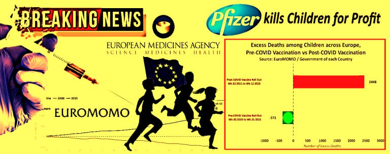 Pfizer tötet Kinder für Profit: Europa erleidet beispiellose Verluste an Menschenleben unter seinen Kindern mit einem An...
