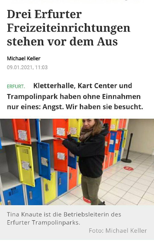 Quelle: Thüringer Allgemeine, 09.01.2021...