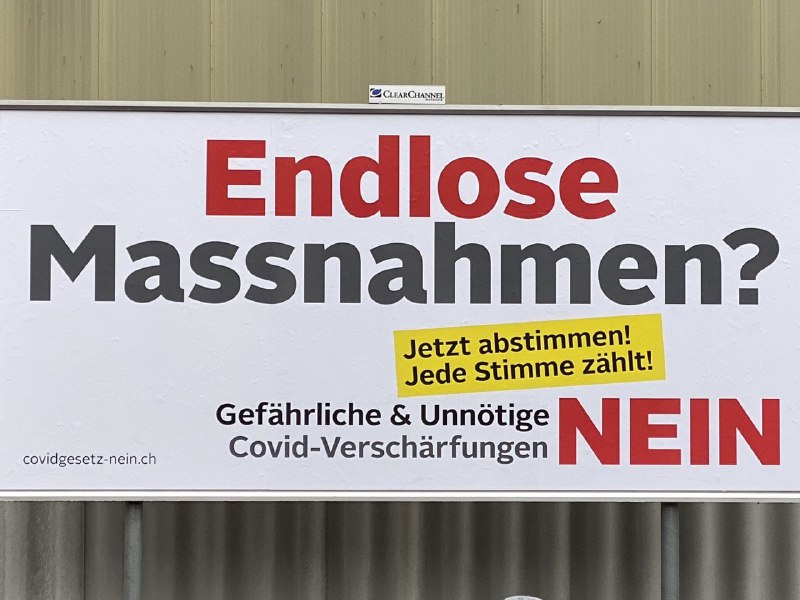Schweiz: Volksabstimmung morgen, 28.11.2021. 1. Ungeimpfte werden diskriminiert, es kommt zu einer Spaltung der Gesellsc...