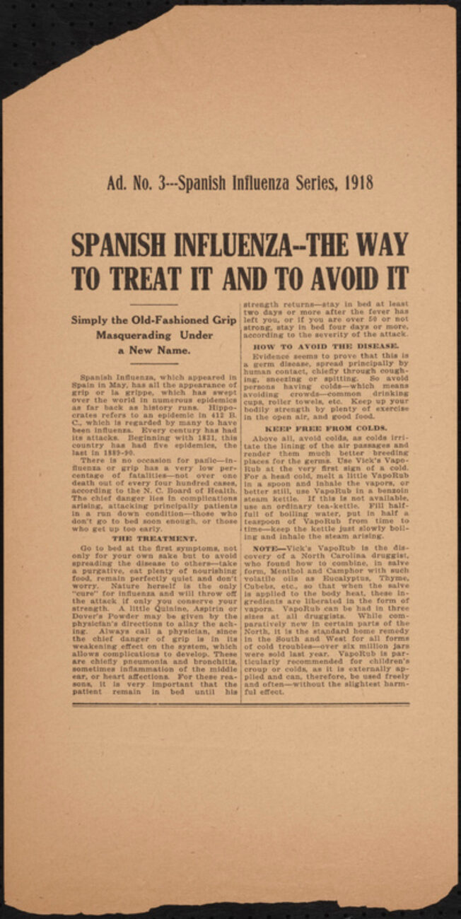 Spanische Grippe 1918