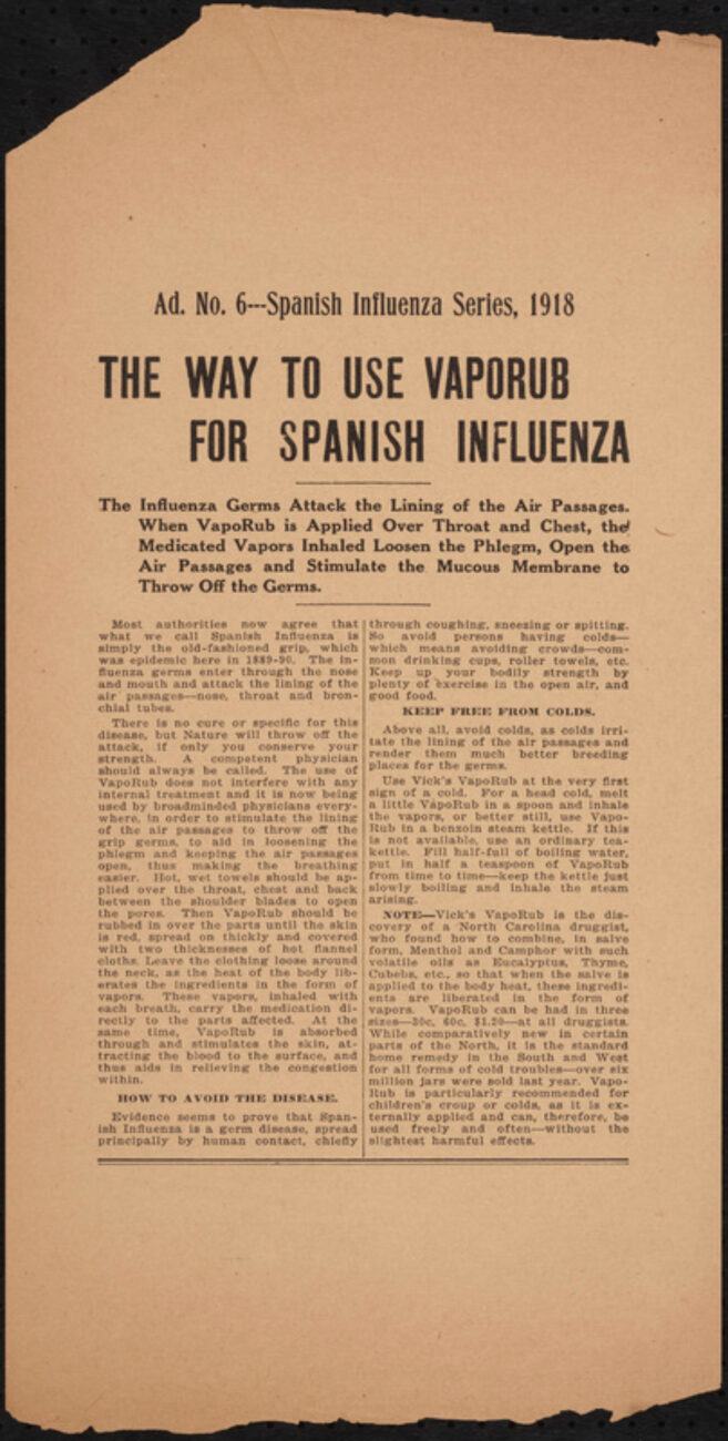 Spanische Grippe 1918