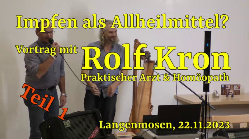 Vortrag von Rolf Kron: Impfen als Allheilmittel?