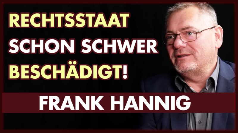 The Rule of Law in Danger: Interview with Frank Hannig: https://youtu.be/MwnzkHk1m9U Support us! https://eingeschenkt.t...