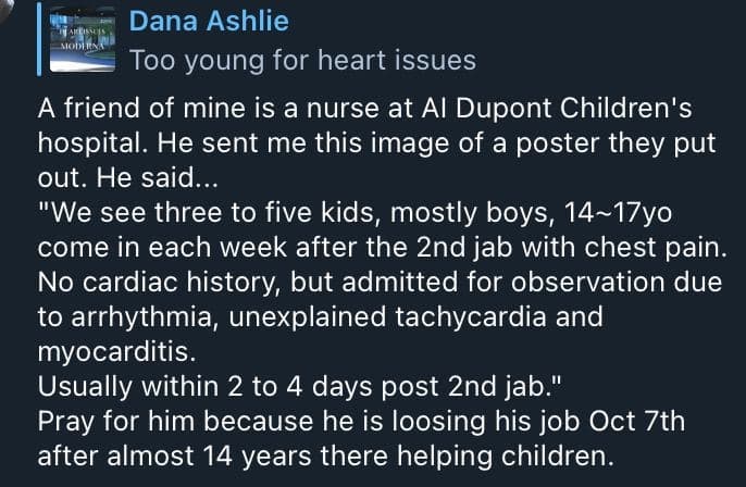 Via Dana Ashlie: Ein Freund von mir ist Krankenpfleger im AI Dupont Children's Hospital. Er schickt...