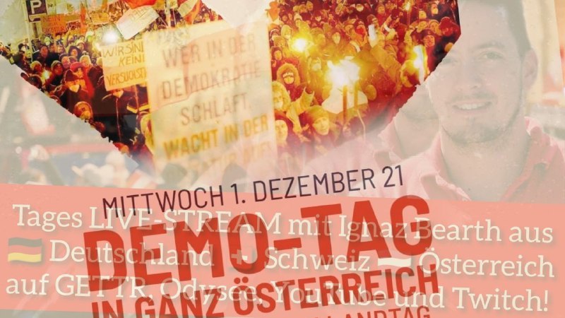 Wir sind LIVE - Generalstreik 1.12.2021!  Tages Live-Stream -► Deutschland/Schweiz/Österreich| Begin...