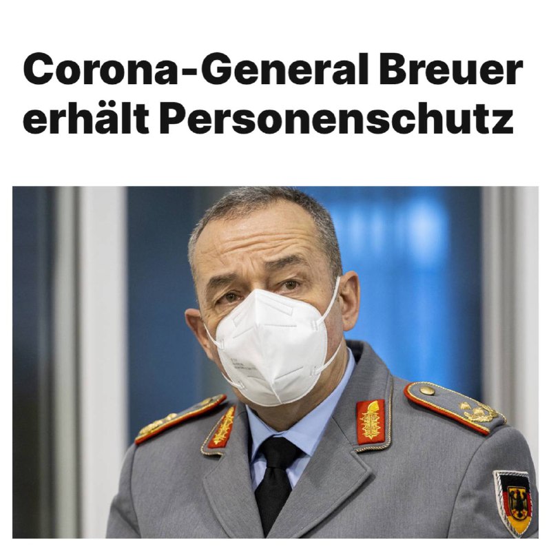 Der Chef des Corona-Krisenstabs im Kanzleramt, Generalmajor Carsten Breuer, erhält seit seinem Amtsa...