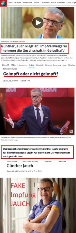 Drehen wir den Spieß mal um! "Geimpfte nehmen Ungeimpfte in Geiselhaft" Günter Jauch und die Fake Ka...