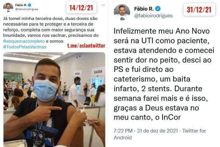 Fabio Rodriguez aus São Paolo, Physiotherapeut in einer Klinik, ließ sich am 14.12.2021 gegen Covid ...