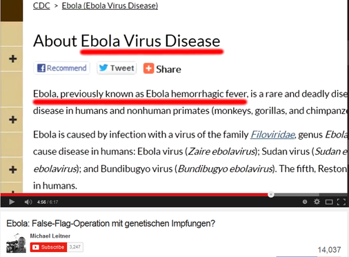 Foto: Michael Leitner: Ebola - False-Flag-Operation mit genetischen Impfungen?