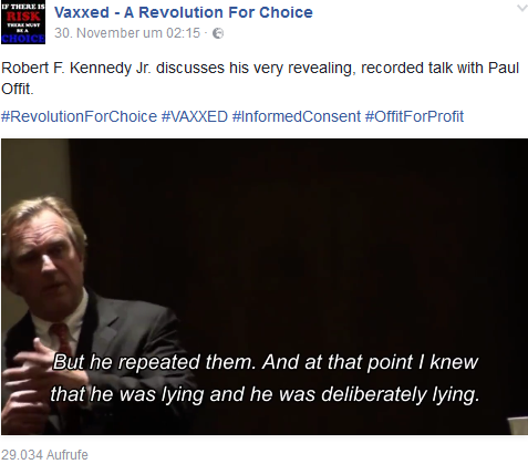 Foto: Vaxxed - A Revolution For Choice