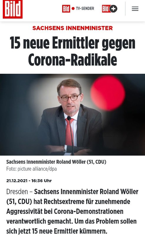Landesregierung in Panik: Sonderermittler gegen "Corona-Radikale"Sie sagen "Corona-Radikale" und mei...