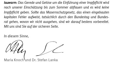 Eil: Impfpflicht-Pläne: Dr. Stefan Lanka gibt Entwarnung!