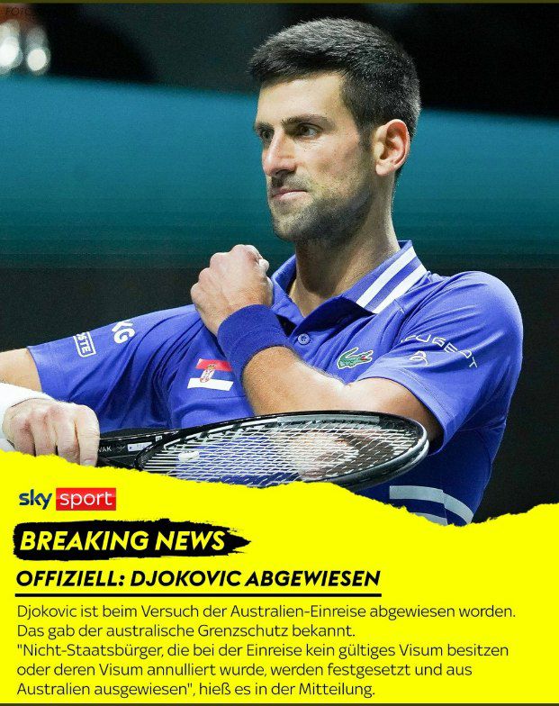 Nachdem Djokovic ohne die Giftspritze die Teilnahme an den Australian Open versperrt wurde,  legte d...