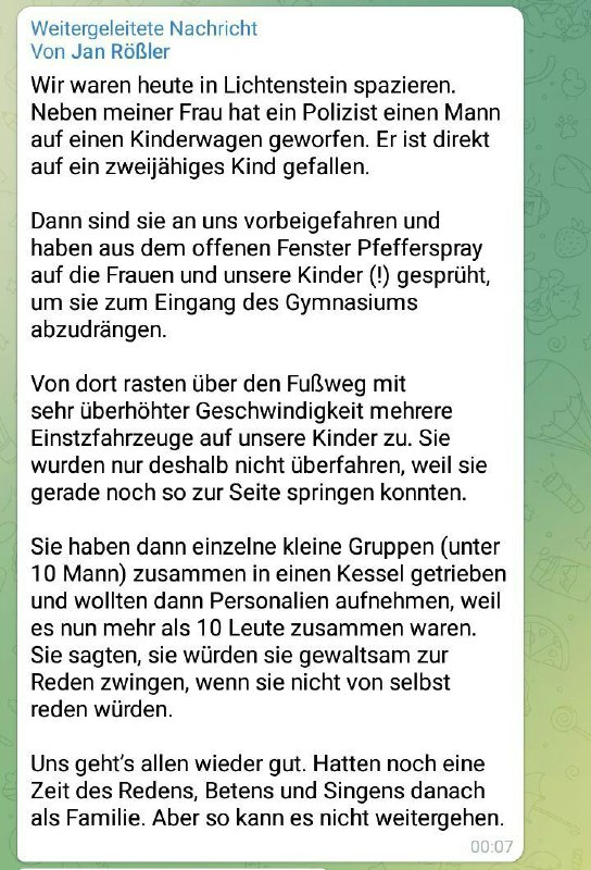 Polizeigewalt in Lichtenstein: Ein Arzt spricht Klartext!Die Szenen, die sich am Montagabend in Lich...