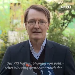 Der öffentlich-rechtliche Rundfunk – Das Erste (Bericht aus Berlin) – lässt Gesundheitsminister Karl Lauterbach (SPD) z...