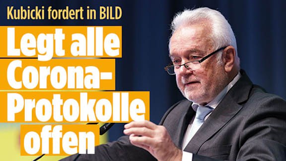 Kubicki fordert in BILD: Legt alle Corona-Protokolle offen!https://www.bild.de/politik/inland/politik-inland/brisante-rk...